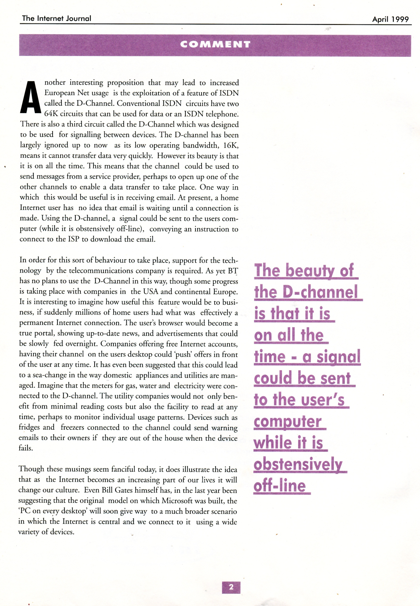 The Internet Journal - Article